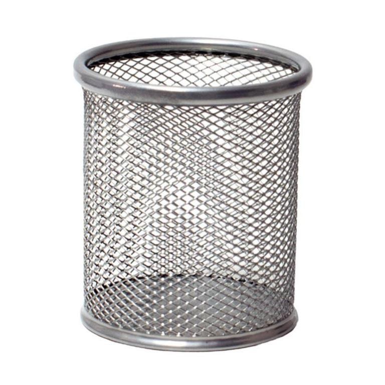 Cubilete de Rejilla Plus Office 185 Metalico Plateado