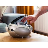 thumbnail of Lenco SCD-24 Black/Silver - Tragbares FM-Radio mit CD-Player - Kopfhöreranschluß - Silber/Schwarz