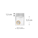 thumbnail of MONOUSO - Saco Polietileno com fecho zip 5,5x5,5cm G200 (100 Uds)