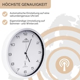 thumbnail of Monzana Funk Wanduhr Funkuhr 31cm Weiß