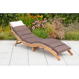 thumbnail of Merxx Capri Liegezusammenklappbar. inkl. AuflagenaturStahlgestell mit Kunststoffgeflecht und FSC® Akazienholz