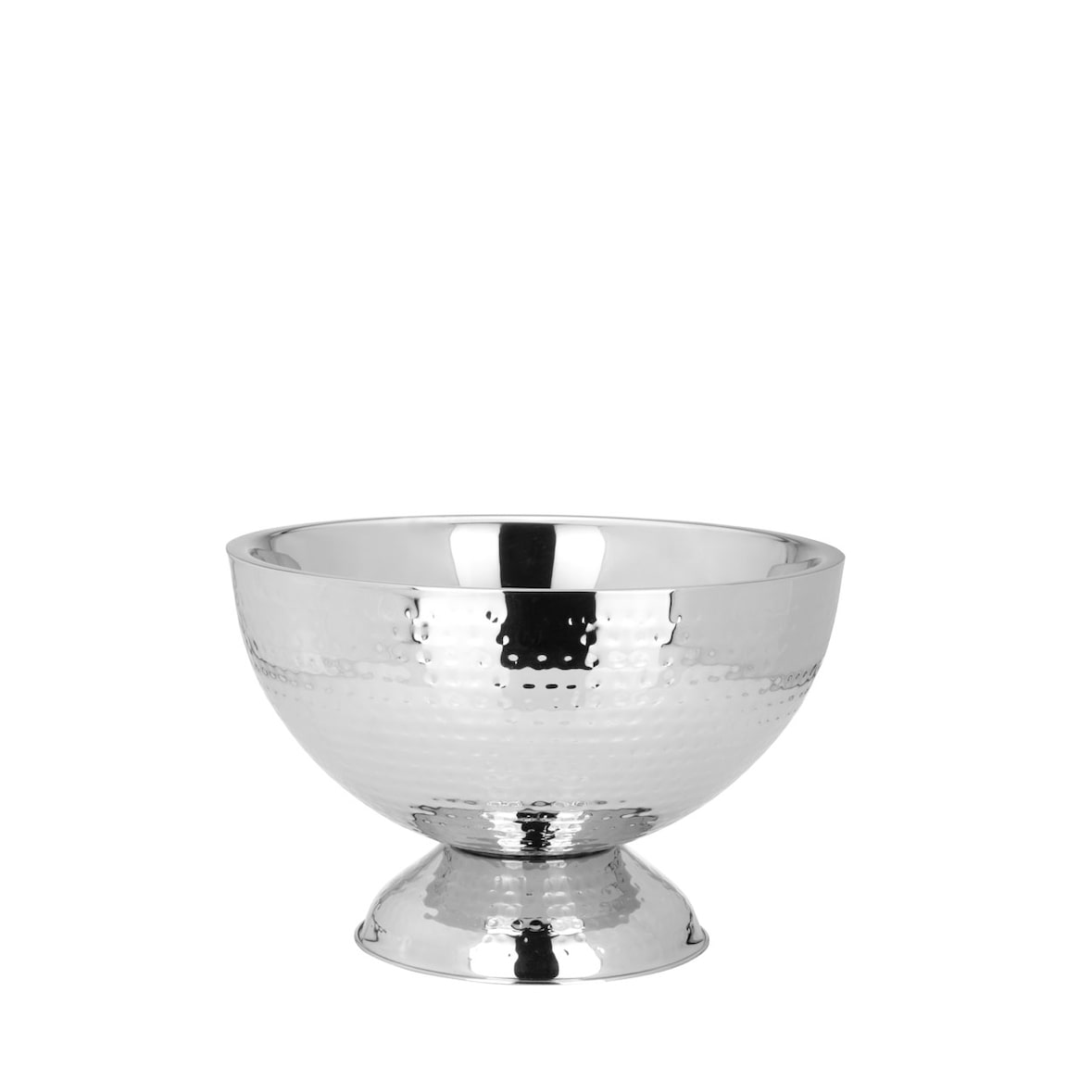 Champagner-/Flaschenkühler Bowl Hammerschlag-Optik (H) 21 x (Ø) 32 cm