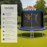 thumbnail of tectake Trampoline JUMPY avec filet de sécurité  Noir/Bleu