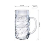 thumbnail of 6x Stölzle Oberglas Diamond Bierkrug 0,3 l, geeicht