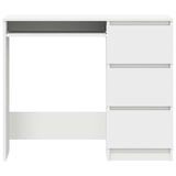 thumbnail of Bureau Blanc 90x45x76 cm Bois d’ingénierie Modèle Nova Ligne