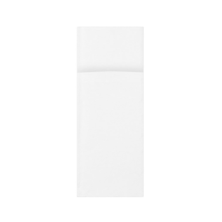 MONOUSO - Tovagliolo Portaposate di Carta 32x40cm Bianco (1.200 pezzi)