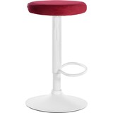 thumbnail of Set di 2 sgabelli da bar Ponte velvet rosso/Metallo bianco opaco