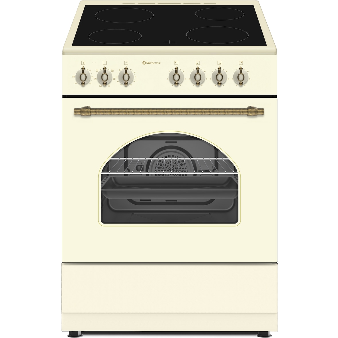 Solthermic Cocina 60x60 Vtc Vitro Crema