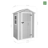 thumbnail of Wasabi - Cobertizo de Jardín en Resina Aqua 1.4 con ventana - Incluye el suelo