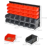 thumbnail of DURHAND Organizador de Tornillos y Ferretería para Pared Cajas 2 Tamaños 37,5x18x95,5