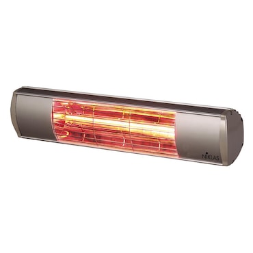 Riscaldatore Stufa termopatio infrarossi da parete per esterno 1500 w Sole Mezzanotte Niklas