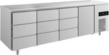 thumbnail of Gastro Kühltisch 1 Tür 9 Schubladen 632l Umluftkühlung 2330x700x850mm -2/+8°C