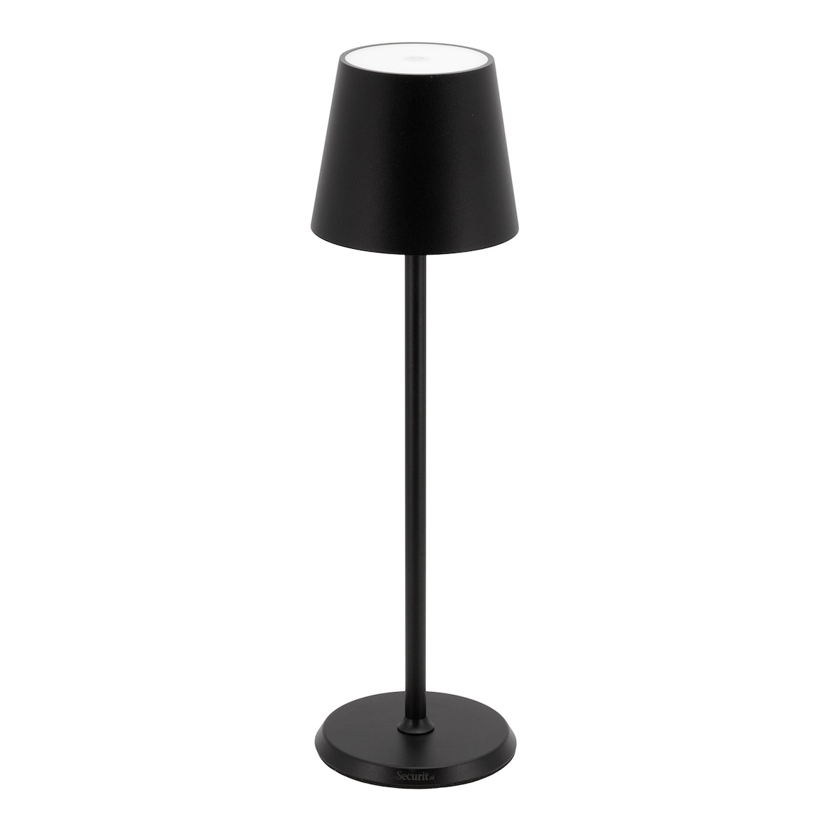 Securit® Lampe de table LED sans fil "Féline" - Noir - Intérieur/Extérieur - Câble magnétique inclus