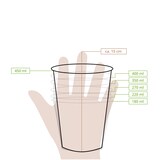 thumbnail of greenbox - Eisbecher aus Pappe XXL, 400 ml, max. 450 ml, Ø 92 mm, weiß, 50 St.