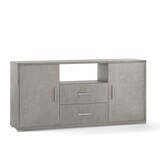 thumbnail of SARMOG MOBILE 2 ANTE 2 CASSETTI KIT L174 P41 H84 in truciolare nobilitato color cemento