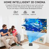 thumbnail of Pico Projecteur DLP 2Go+16Go Vidéoprojecteur Android 9 Wifi Bluetooth + SD 32Go YONIS