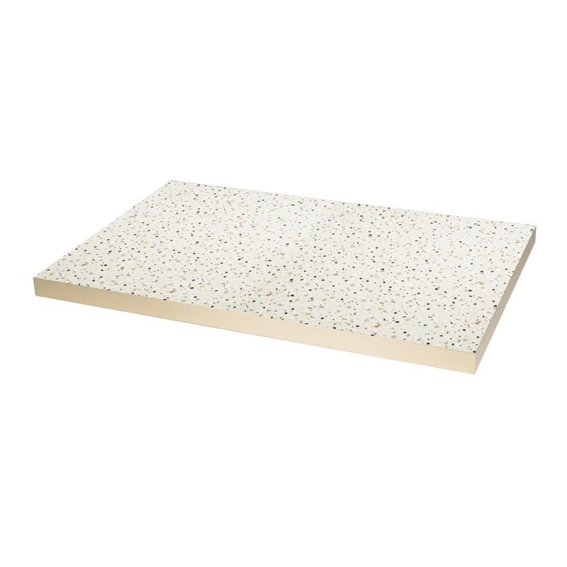 Rechteckige Tischplatte im Bolero-Terrazzo-Stil, 1100 x 700 mm