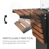 thumbnail of Flagranti Plus Gasheizstrahler 8kW Seitentische Edelstahl 6 Schwarz