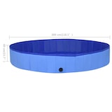 thumbnail of vidaXL Hundepool Faltbar Blau 300x40 cm PVC