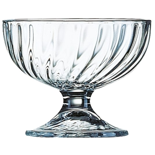 Arcoroc, set 6 coppe da gelato impilabili in vetro, Sorbet, cl 21 altezza 7,8 cm, diametro 10 cm 8386200-50998