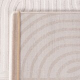thumbnail of Teppich Kurzflor 3D-Effekt Modern Waschbar Strapazierfähig Esszimmer Flur OEKO-TEX Creme 240x340 cm Gekettelt – ILLER von Kadima Design