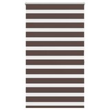 thumbnail of Dubbel rolgordijn 100 x 175 cm bruin