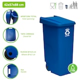 thumbnail of WellHome - Pack 4 Cubos de Basura 110L Ideal para Reciclaje, Azul, Verde, Marrón y Amarillo