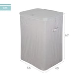 thumbnail of Max Home Cesto de roupa  56x40x67 cm 100 litros cinza claro com dois compartimentos e sacos removíveis