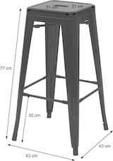 thumbnail of Décoshop26 - Set aus 2 stapelbaren roten Metall-Barhockern/Tresenstühlen Industriedesign 04_0007451