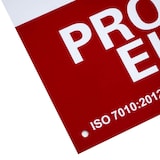 thumbnail of Señal de prohibido el paso normaluz 30x40 cm