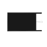 thumbnail of METRO PROFESSIONAL Stop-trottoir, bois de pin/métal, 69 x 71 x 122 cm, noir