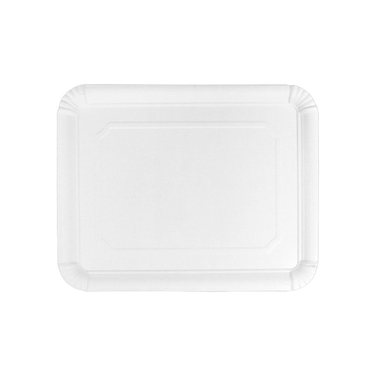 MONOUSO - Papieren Dienblad Rechthoekige vorm Wit 22x28cm (400 Stuks)