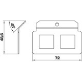 thumbnail of OBO Bettermann Trägerplatte MTM 2P 7407817