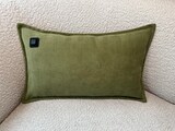 thumbnail of Kabelloses Heizkissen mit Akku (10.000mAh) - Chenille Olivgrün - Wärmekissen 50x30cm inkl. 2,5m USB-Kabel