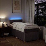 thumbnail of vidaXL Boxspringbett mit Matratze Dunkelbraun 90x200 cm Stoff