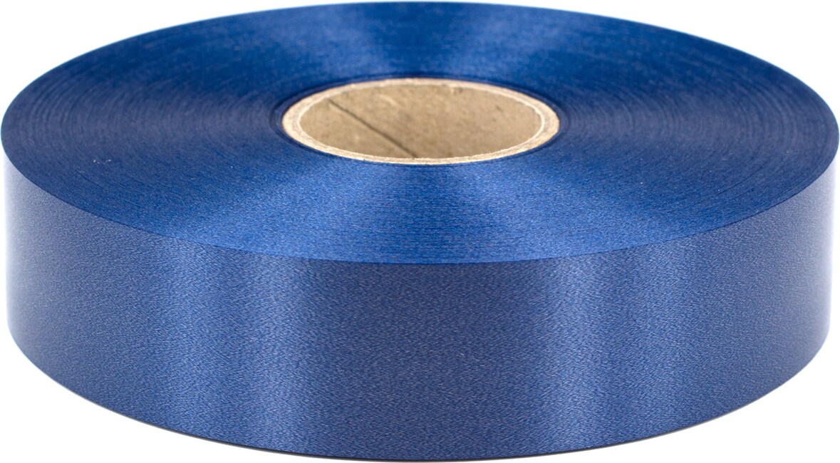 100m Geschenkband Ringelband 31mm wasserfestes Kunststoff Dekoband Polyband zum Basteln Weihnachtssterne Autoschleifen 30mm 3cm Schleifenband Blau