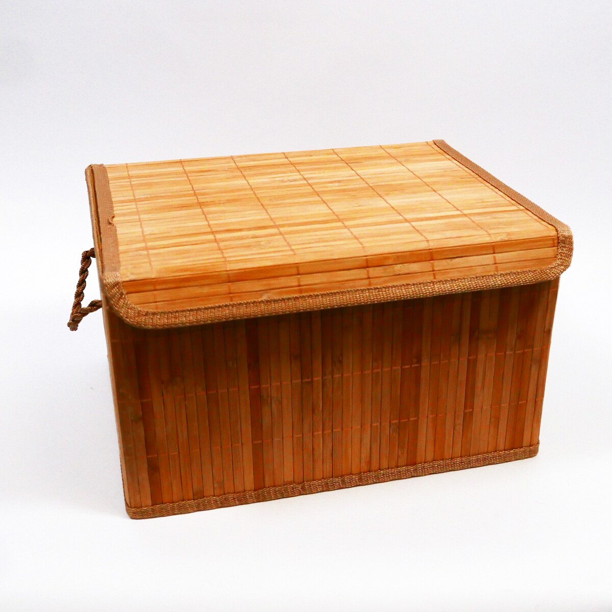 Bambus Kiste Regalkorb Box Schachtel Kästchen braun H 20 x B 22 x L 33 cm
