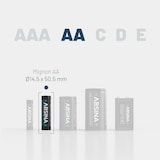 thumbnail of ABSINA Akku AA Mignon 2900 8er Pack - NiMH Wiederaufladbarer AA Akkus min. 2650mAh & 1,2V - Batterien AA ideal für Blitzgerät, Wii & Xbox Controller