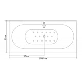 thumbnail of Whirlpool Sprudelwanne Whirlwanne Sprudelbad Massagewanne Massage Pool Spa Badezimmer Badausstattung Badzubehör Düsen  Villa Sofia schwarz Jet-Line