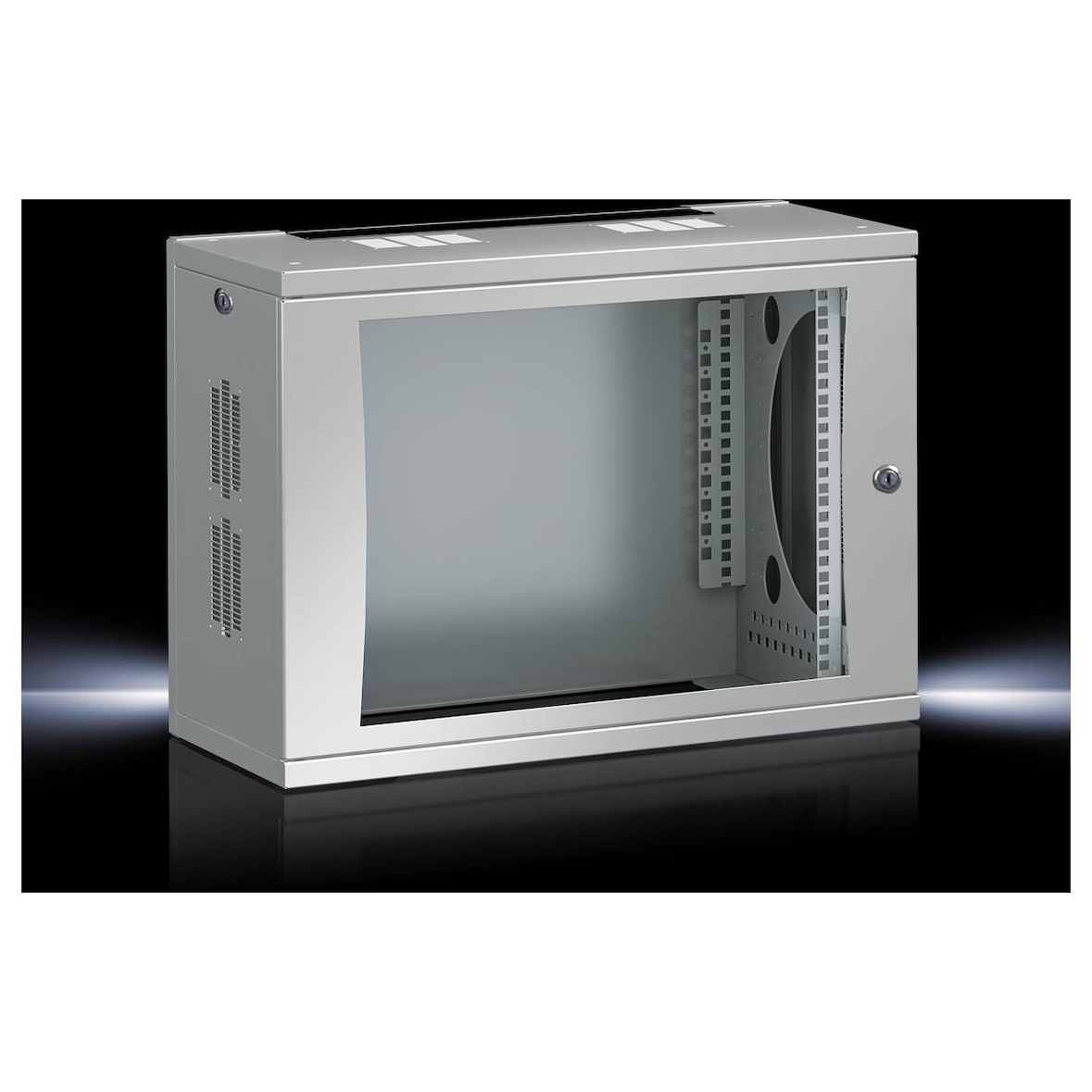 Rittal 7507.010 19 Zoll Netzwerkschrank (B x H x T) 600 x 492 x 400 mm 9 HE Lichtgrau (RAL 7035)