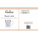 thumbnail of Mug 400ml avec couvercle et filtre en inox