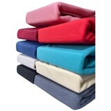thumbnail of Fleece Winter Spannbettlaken 120-130x200 cm Petrol Türkis Wärme kuschelig