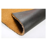 thumbnail of Tapete de fibra de coco natural com suporte de PVC antiderrapante para uso interior e exterior Meia-lua 40x60cm (liso) Coshano