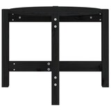 thumbnail of Mesa de centro de madera maciza de pino negro 62,5x45 cm