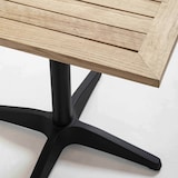 thumbnail of Mesa cuadrada de terraza con tablero de madera 70x70cm