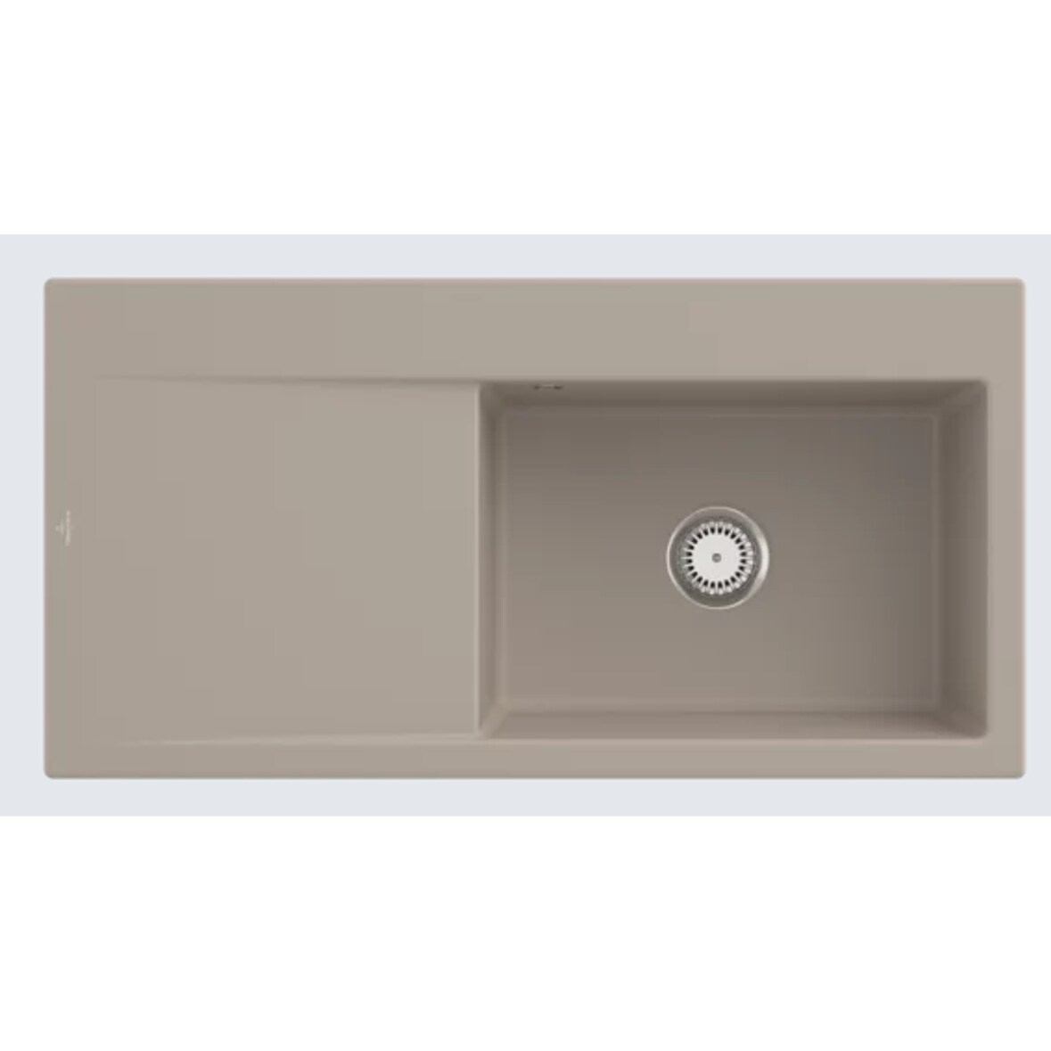 Villeroy&Boch Rechteckiges Spülbecken, Küchenspüle Subway Style 60 Almond braun/beige, 100x51cm, Unterschrankbreite 60 cm