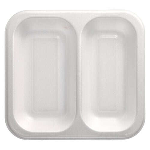 Starpak 50 Siegelschalen, XPS 2-geteilt 1250 ml 4,2 cm x 24,5 cm x 26,5 cm weiss laminiert