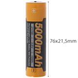 thumbnail of 21700 Fenix ARB-L21-5000 Li-Ion Akku Grösse 21700er, 76x21,5mm in der Abmessung