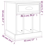 thumbnail of Table de chevet blanc 43x36x50 cm
