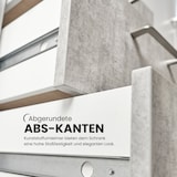 thumbnail of bümö smart Schubladenschrank, Büroschrank in Ahorn mit 4 Schüben & 4 Regalfächern - Bürocontainer aus Holz, Container mit Metallgriffen & Soft-Stop